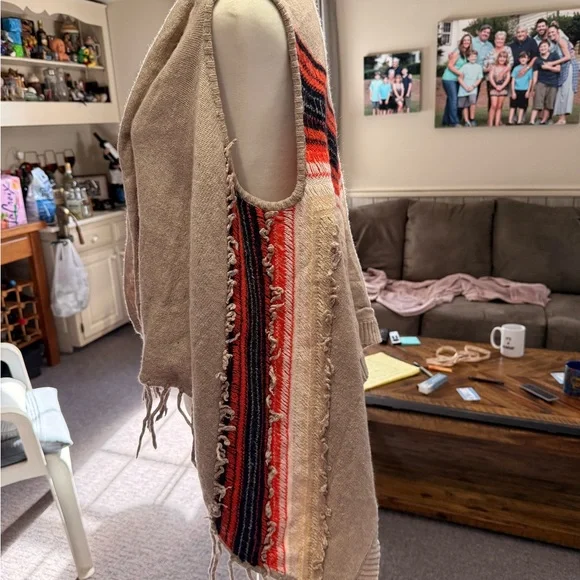 Women's Ella Moss boho Chevron Sweater Vest - Picture 3 of 4